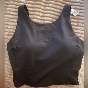 Black Longline Sports Bra